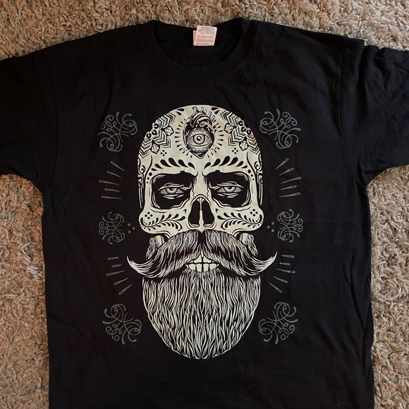 Fungus Fou - Sugar Scull T Shirt - Picture 1 of 2